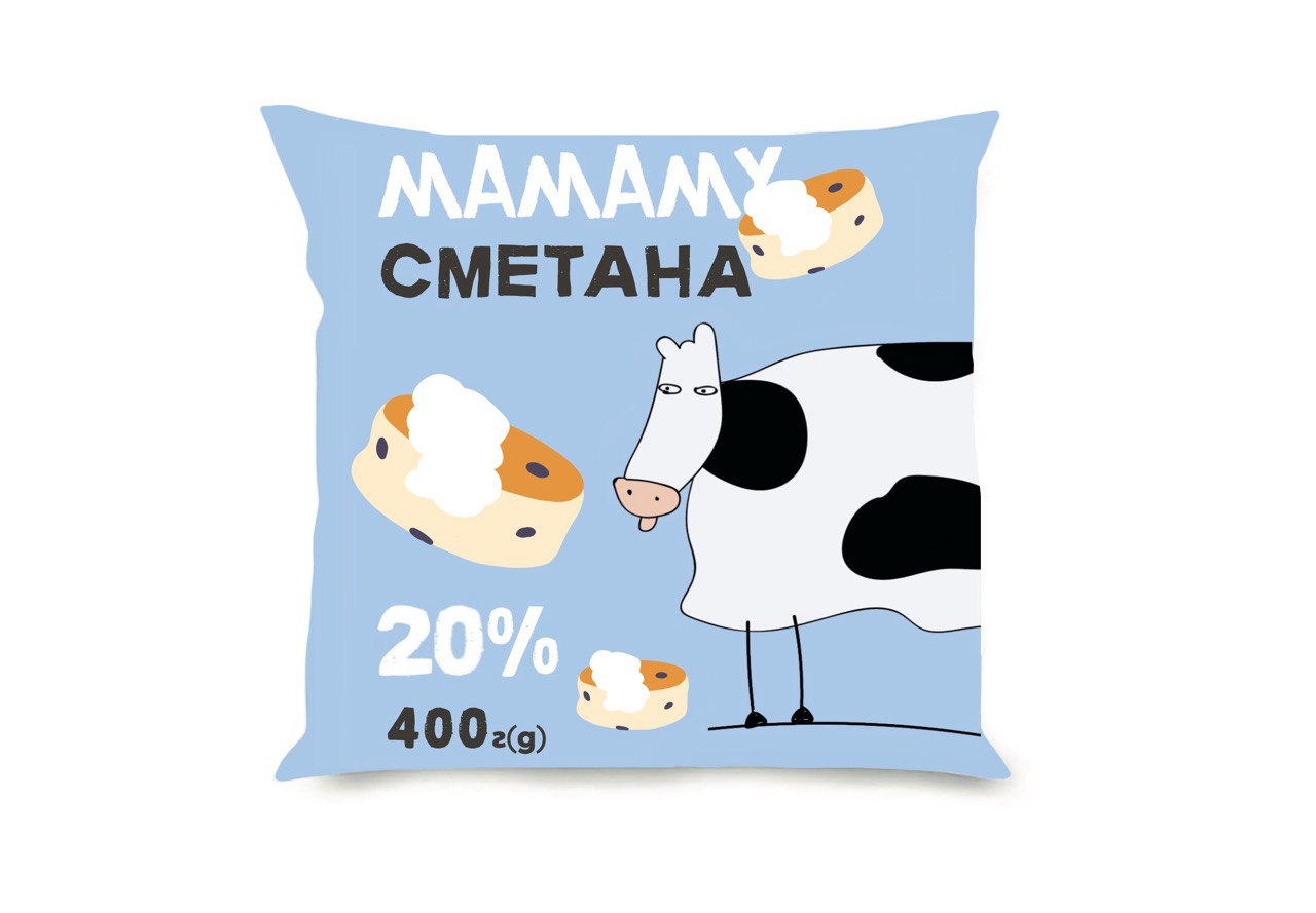 Сметана 20%, ТМ "МАМАМУ", 400г, плівка поліетиленова